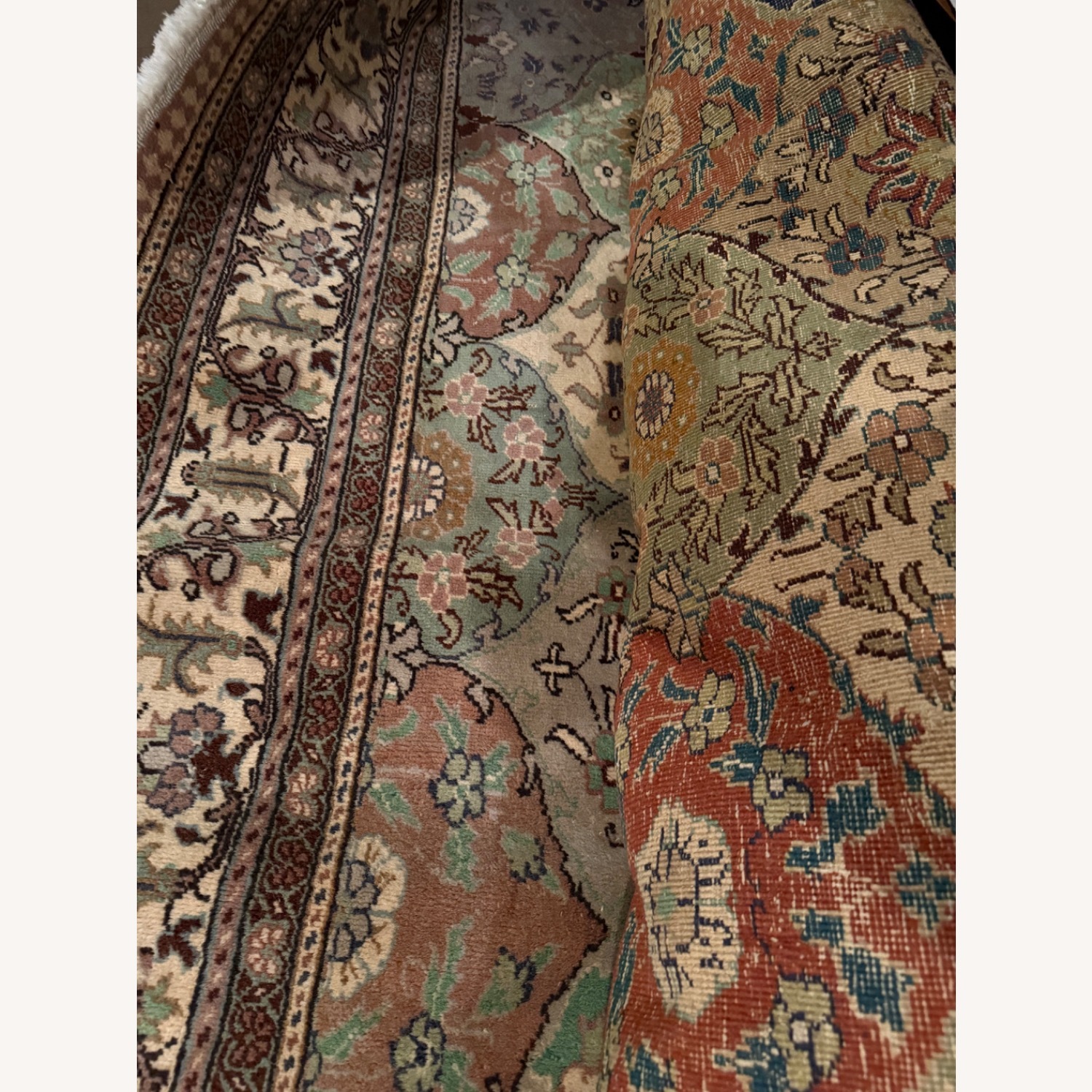 Vintage/Antique Wool Area Rug 8.6' x 11.1' - image-5