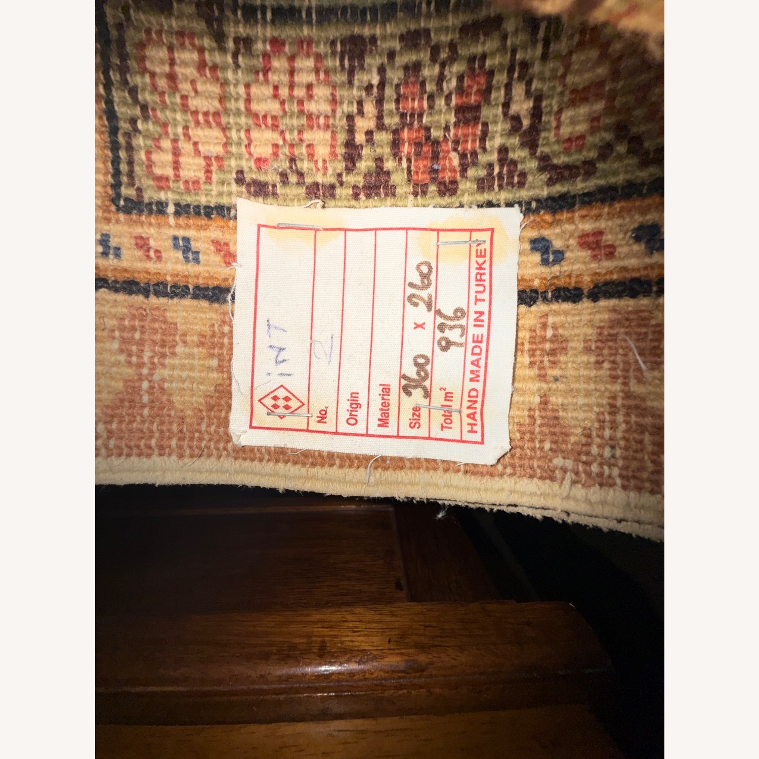 Vintage/Antique Wool Area Rug 8.6' x 11.1' - image-3