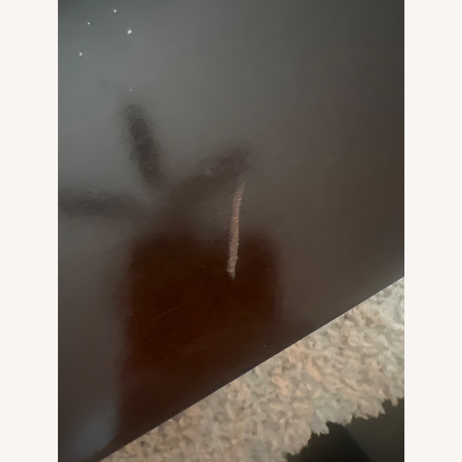 Living Spaces Dark Brown Wood Coffee Table - image-1