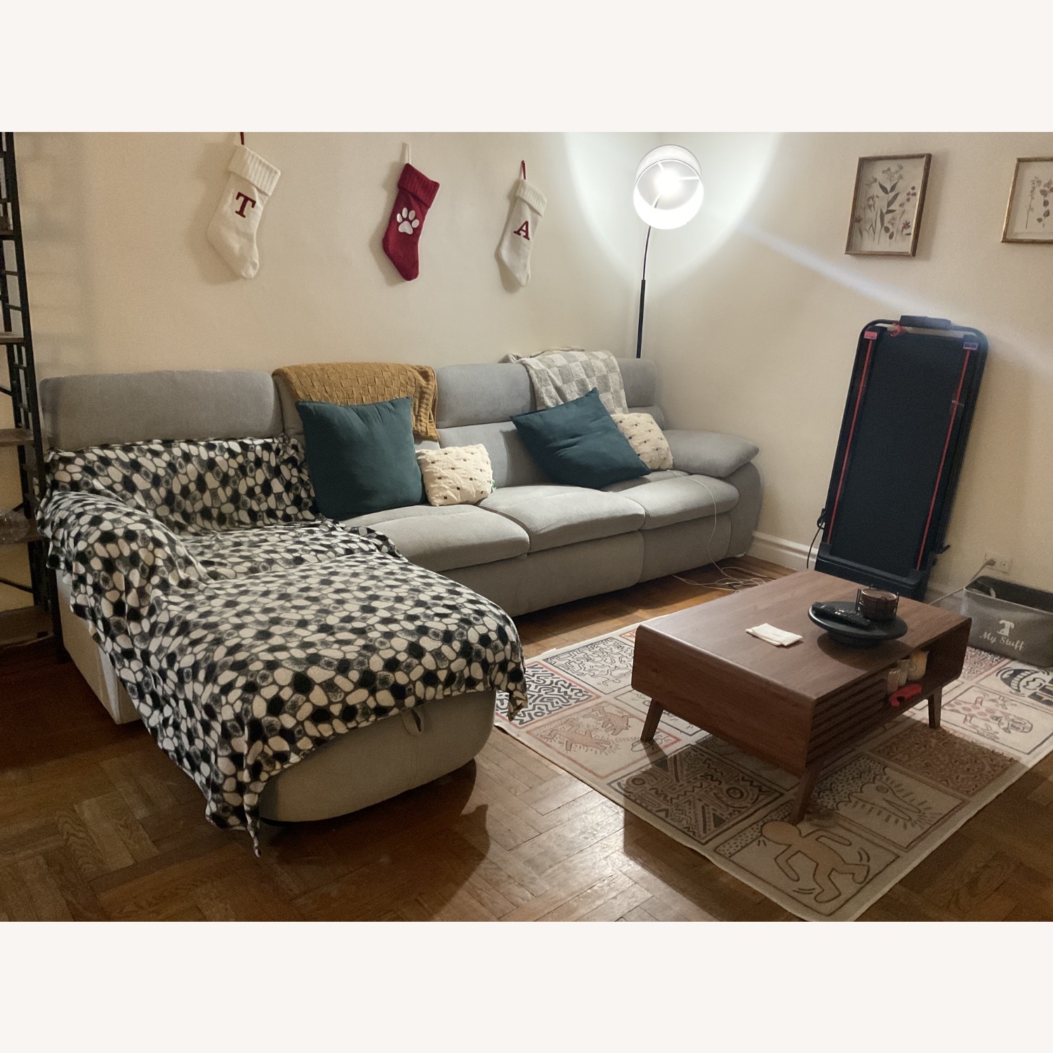 Raymour & Flanigan Light Gray 3+ Piece Sectional - image-2