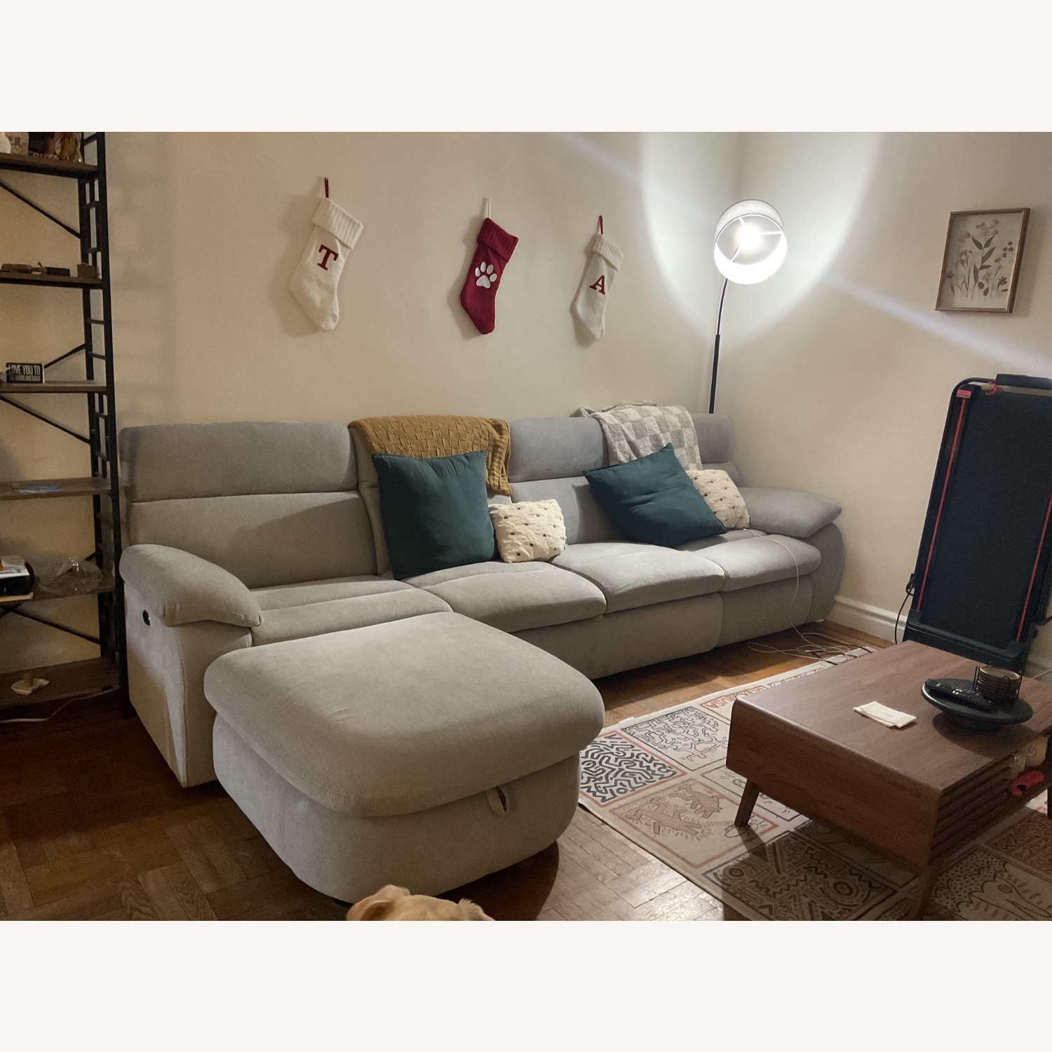 Raymour & Flanigan Light Gray 3+ Piece Sectional - image-4