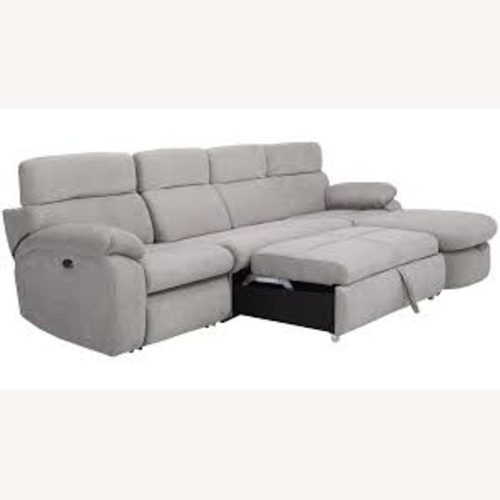 Used Raymour & Flanigan Light Gray 3+ Piece Sectional for sale on AptDeco