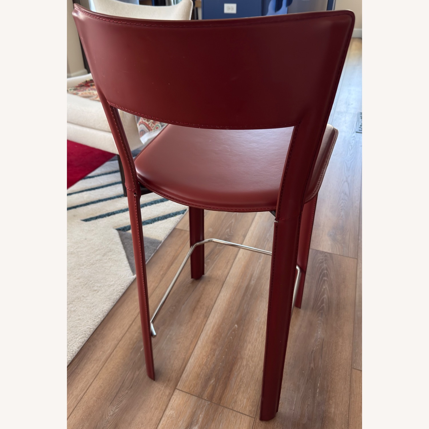 Design Within Reach Allegro Leather Counter Stools - image-4