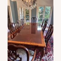 Ethan Allen Dark Brown Wood Dining Set