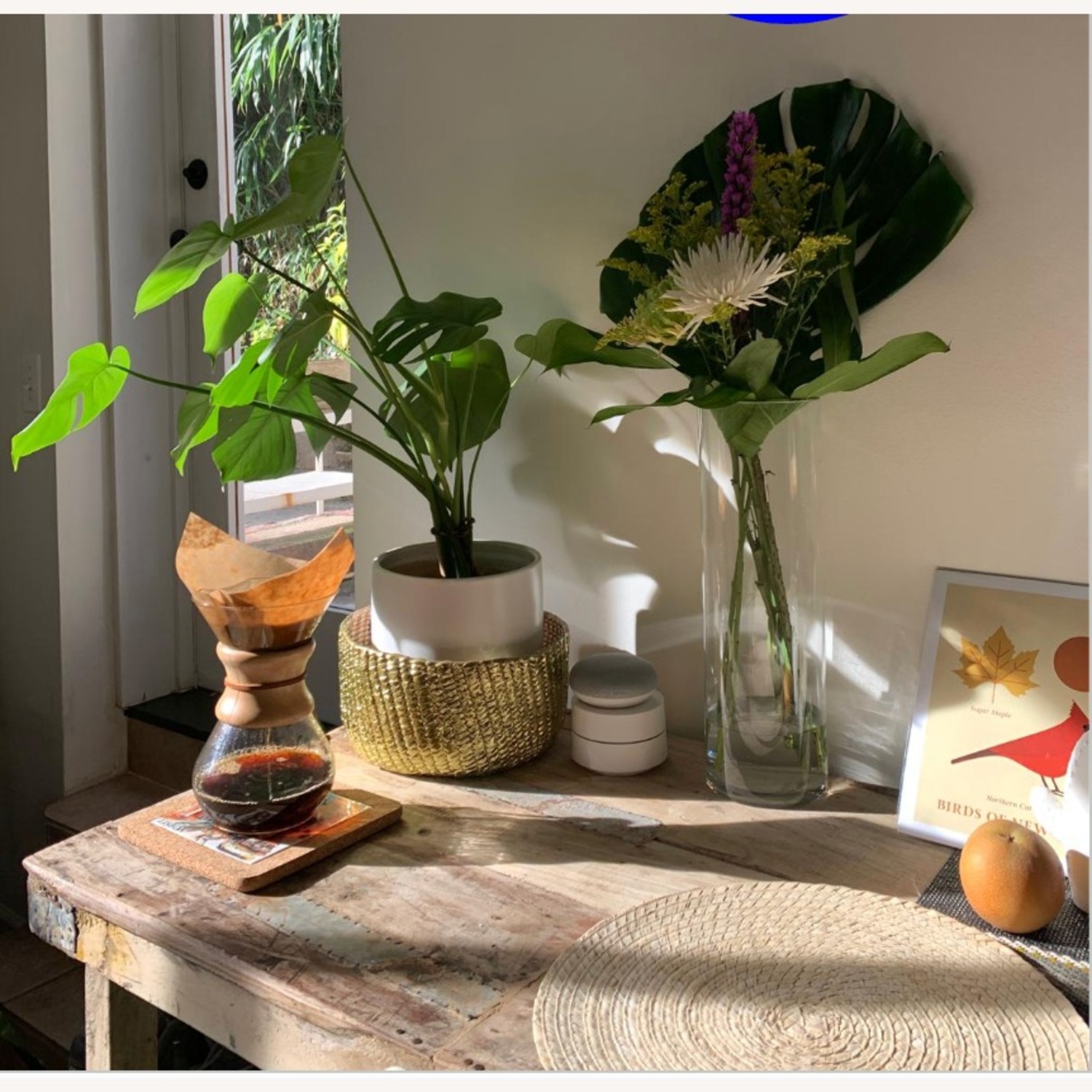 Reclaimed Wood and Tin Patch Folding Table - image-4