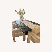 Restoration Hardware I-beam Black Dining Table