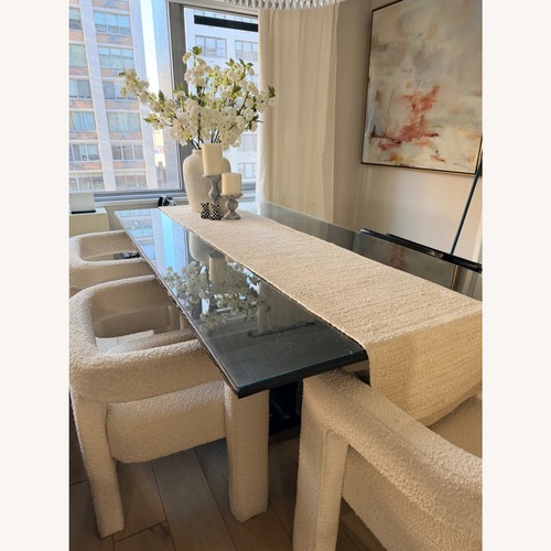 Used Restoration Hardware I-beam Black Dining Table for sale on AptDeco