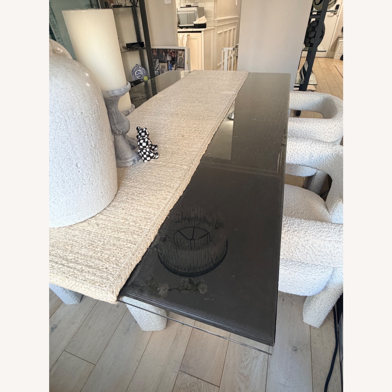 Restoration Hardware I-beam Black Dining Table - image-2
