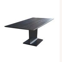 Restoration Hardware I-beam Black Dining Table