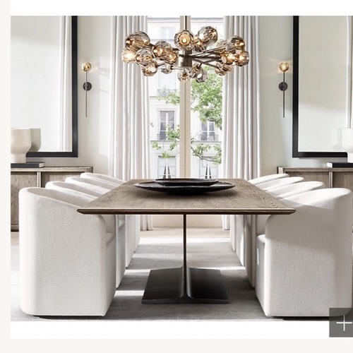 Used Restoration Hardware I-beam Black Dining Table for sale on AptDeco