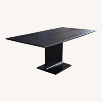 Restoration Hardware I-beam Black Dining Table