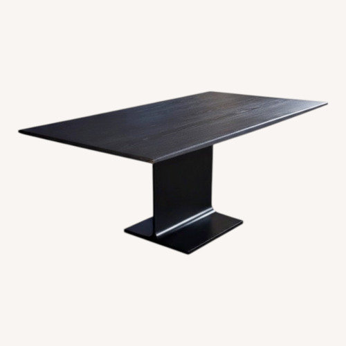 Used Restoration Hardware I-beam Black Dining Table for sale on AptDeco