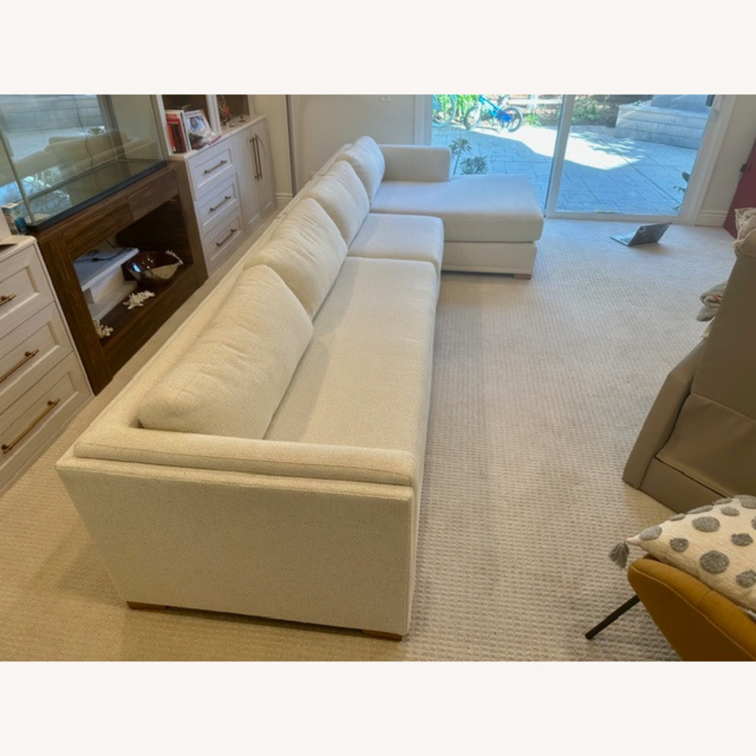 West Elm Nassau Natural Boucle 3+ Piece Sectional - image-2