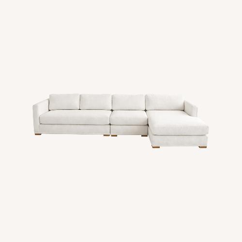 Used West Elm Nassau Natural Boucle 3+ Piece Sectional for sale on AptDeco