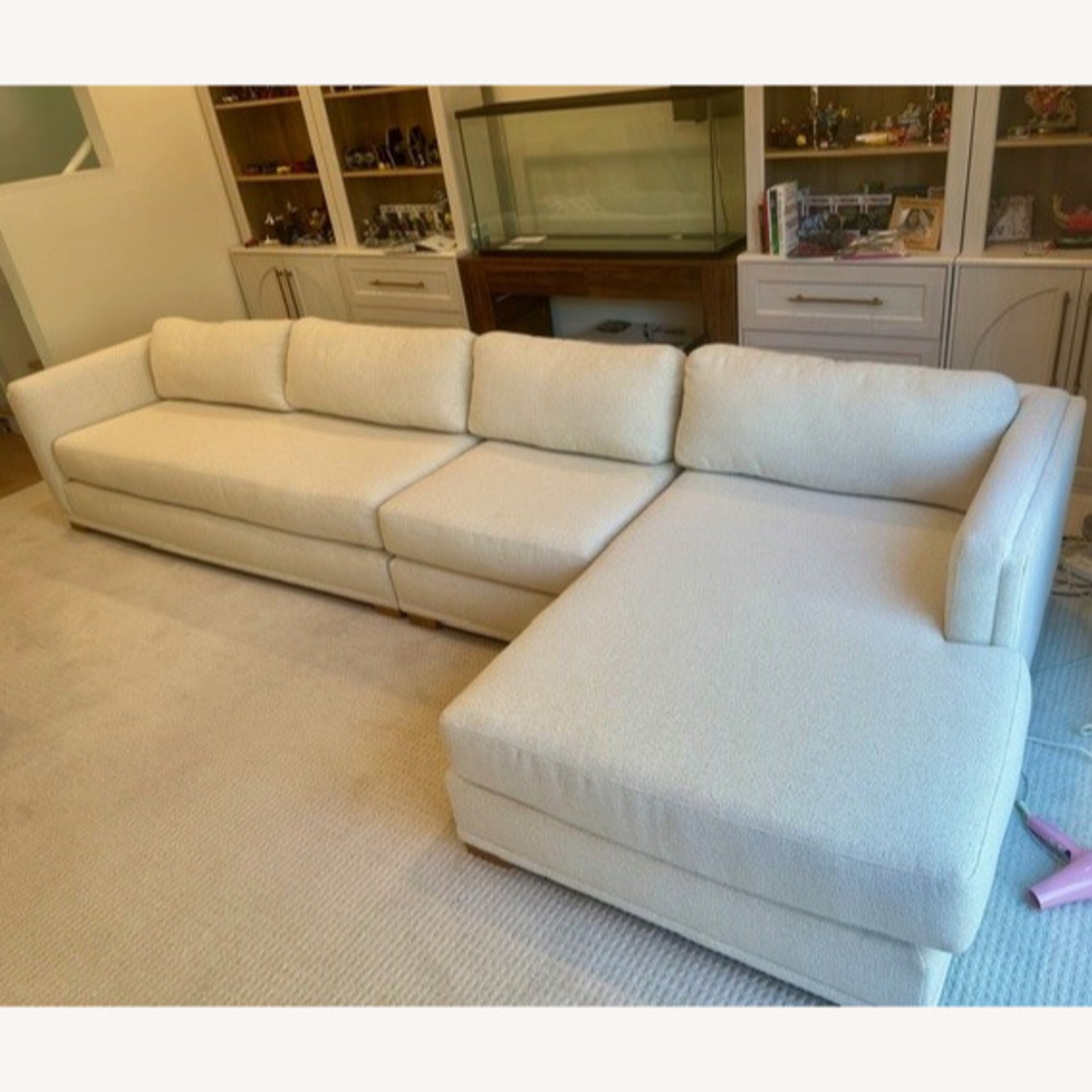 West Elm Nassau Natural Boucle 3+ Piece Sectional - image-3