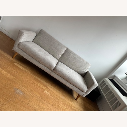 Used West Elm Oliver Light Gray Fabric 2 Seater Sofa for sale on AptDeco