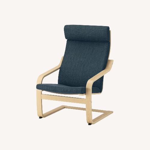 Used IKEA POÄNG Dark Blue Armchair for sale on AptDeco