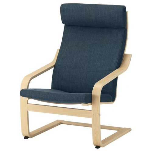 Used IKEA POÄNG Dark Blue Armchair for sale on AptDeco