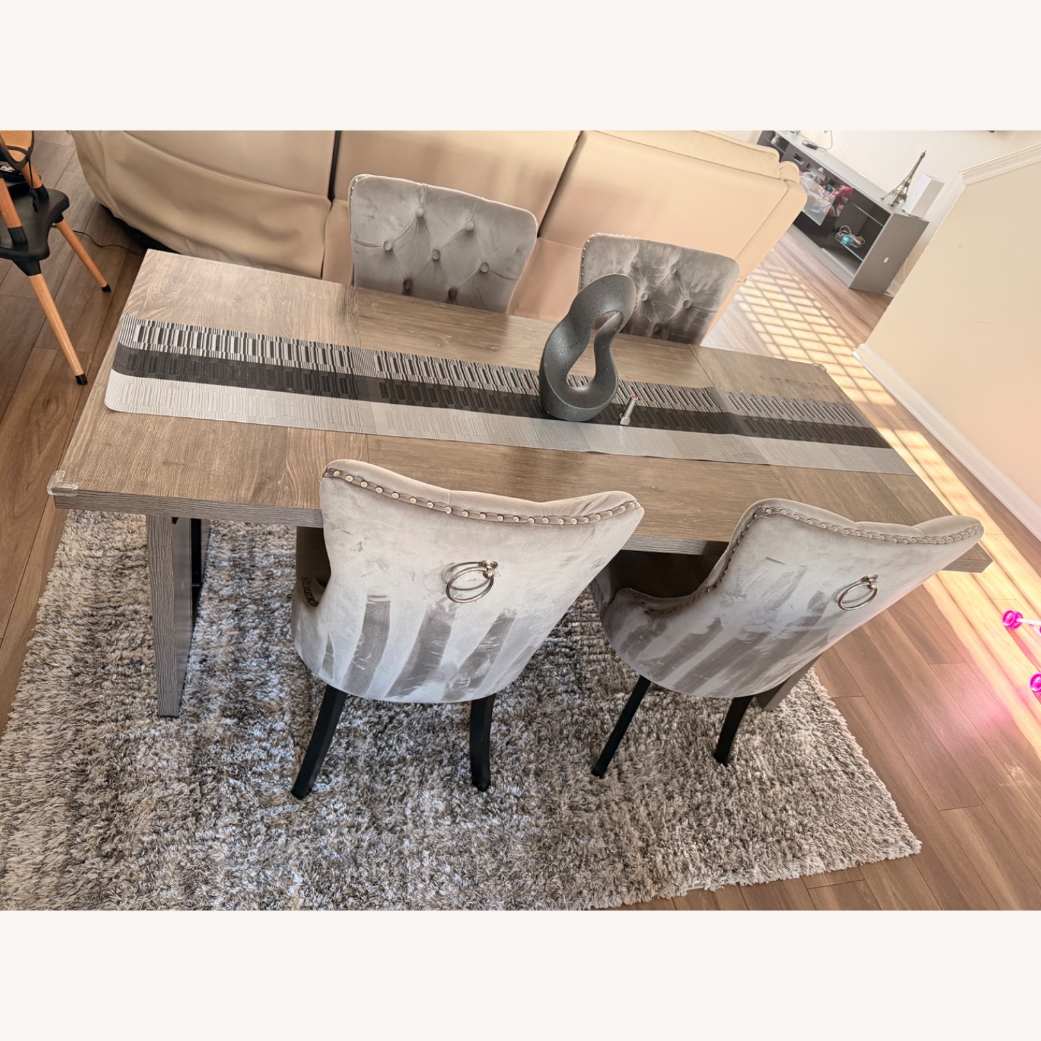 Gray Dining Table Set - image-2
