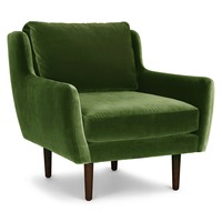 Article Matrix Green Velvet Accent Chair