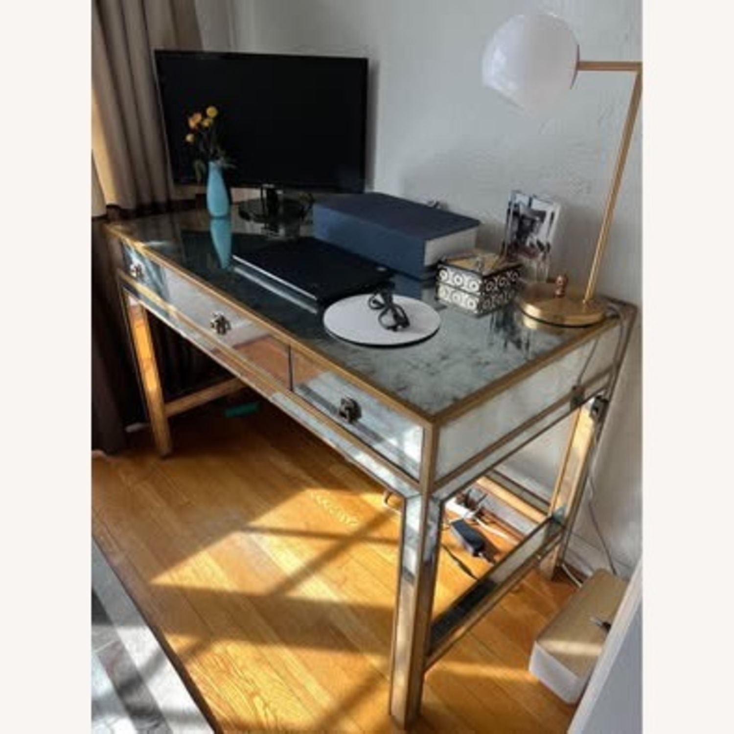 John-Richard Mirrored Desk - image-2