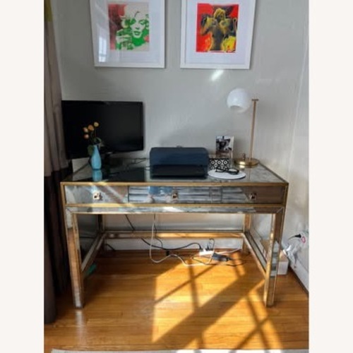 Used John-Richard Mirrored Desk for sale on AptDeco