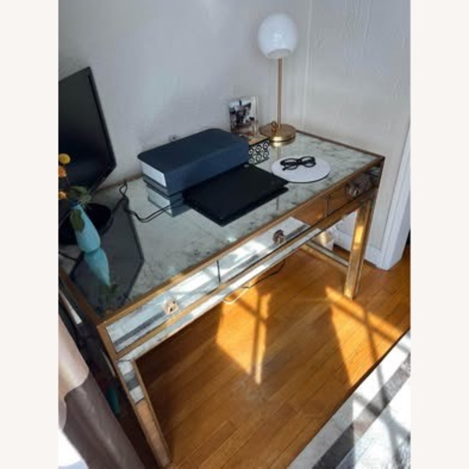 John-Richard Mirrored Desk - image-1