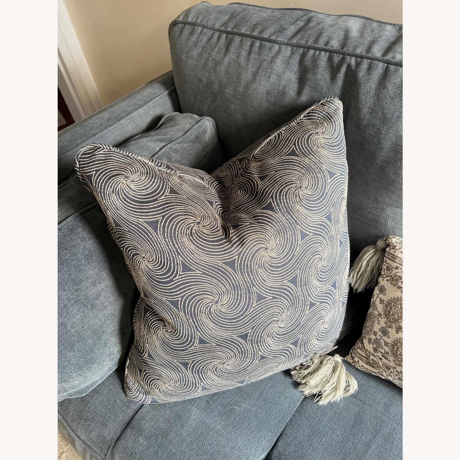 Ashley Furniture Blue 2 Piece Couch and Chaise - image-4