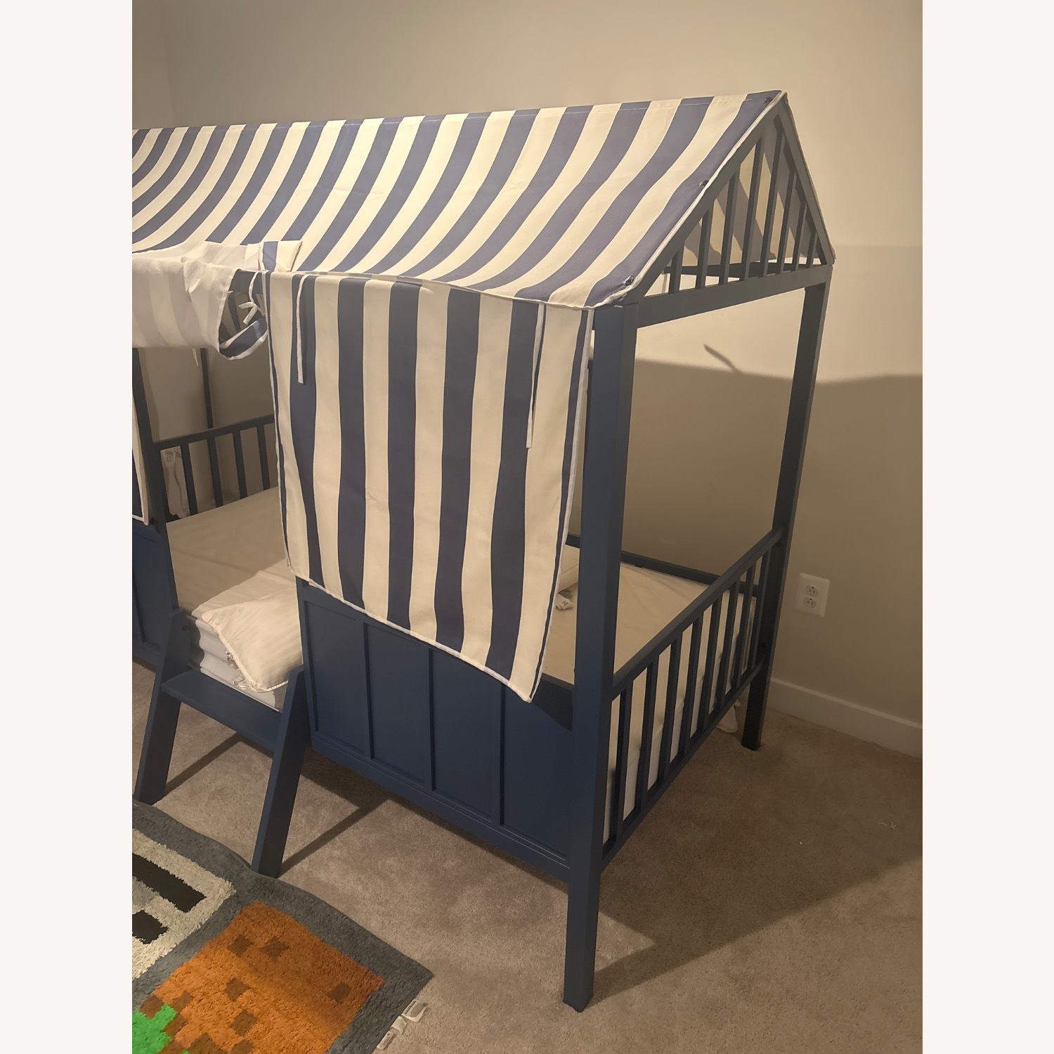 Forest Metal Twin Loft Bed - image-2