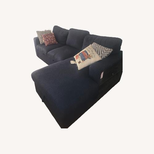 Used Blue Sectional Couch for sale on AptDeco
