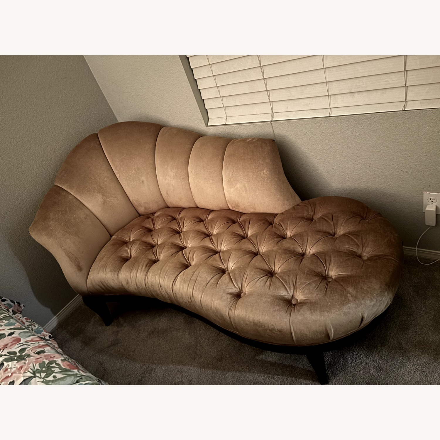 Raymour & Flanigan Maxine Natural Fabric Chaise Lounge - image-1