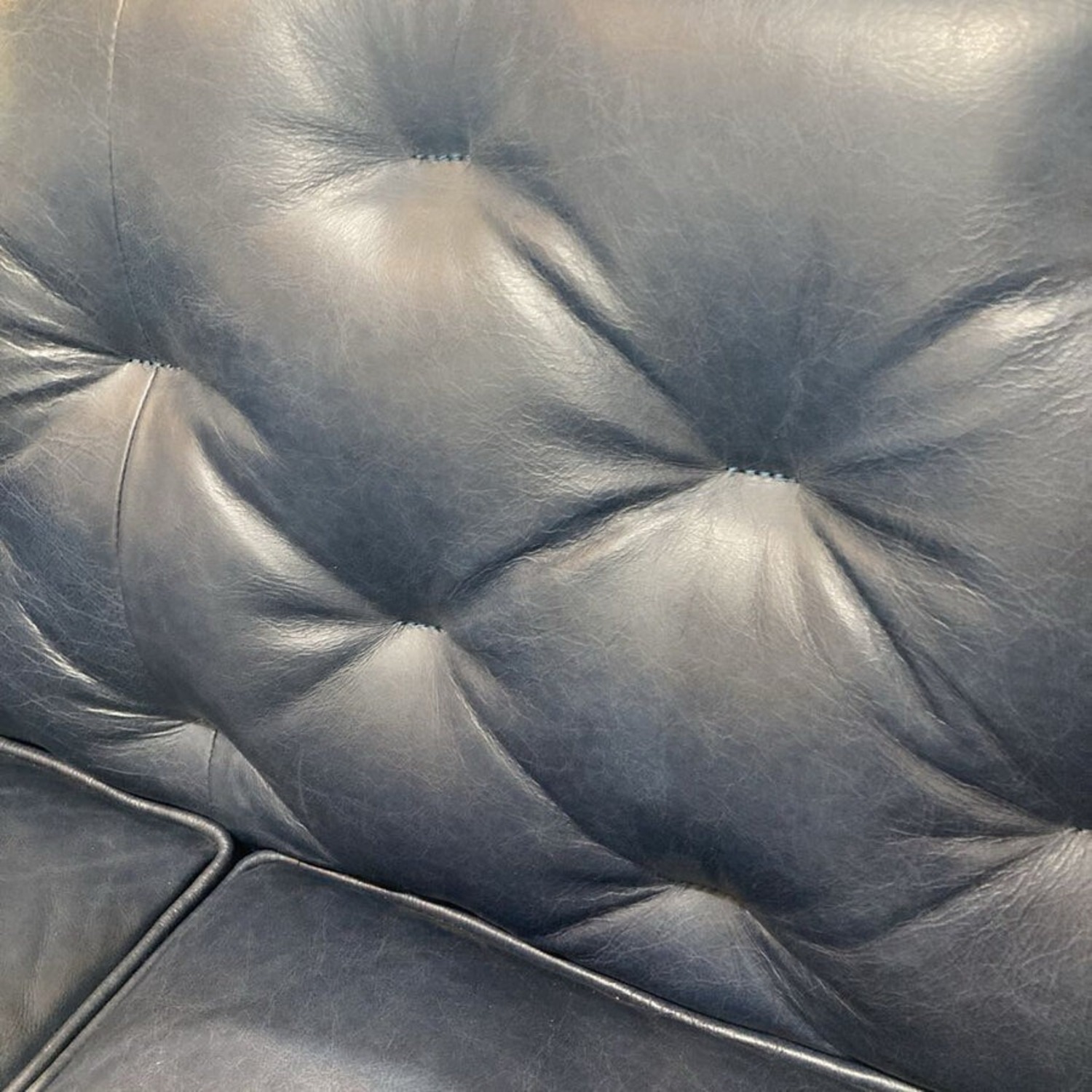 Poly & Bark Essex Tufted Fixed Back Sofa Blue - image-7