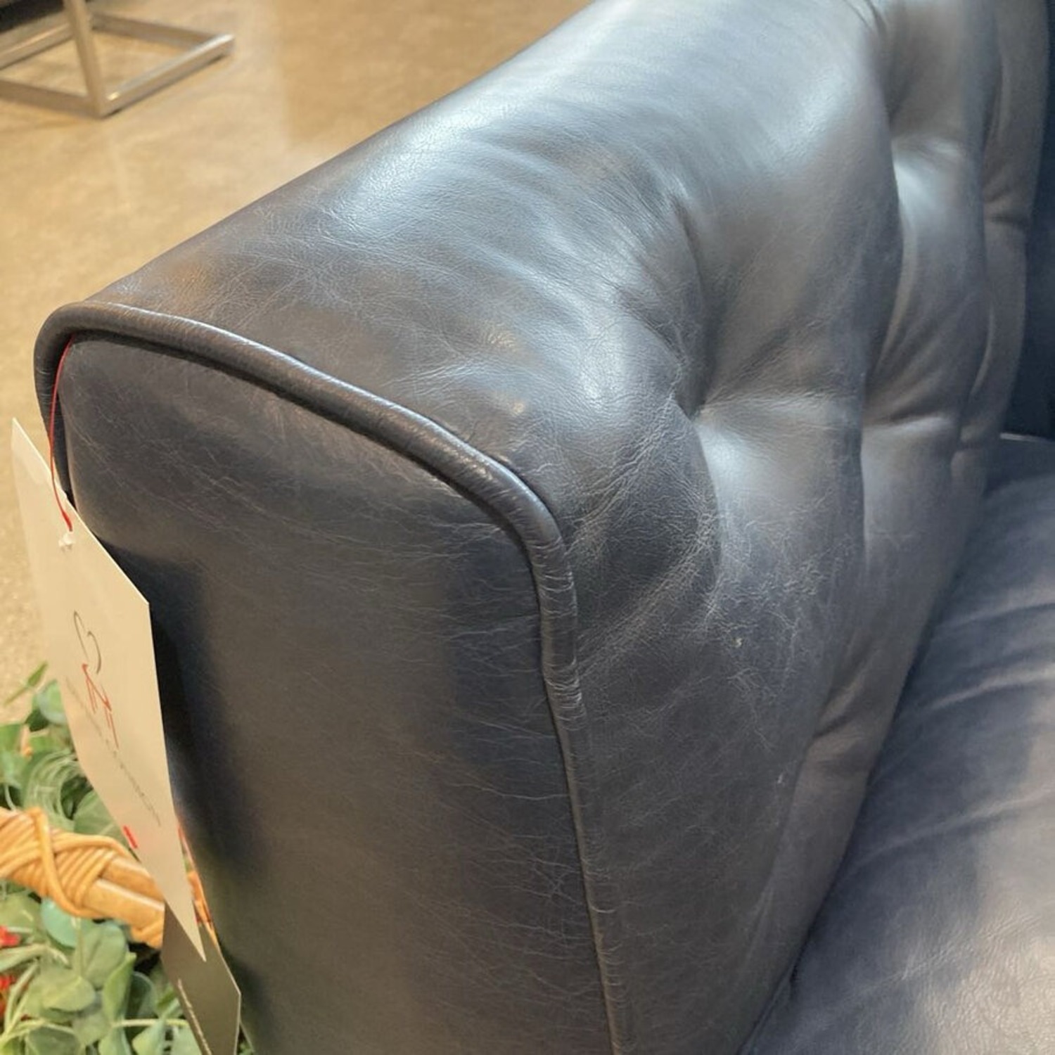 Poly & Bark Essex Tufted Fixed Back Sofa Blue - image-5