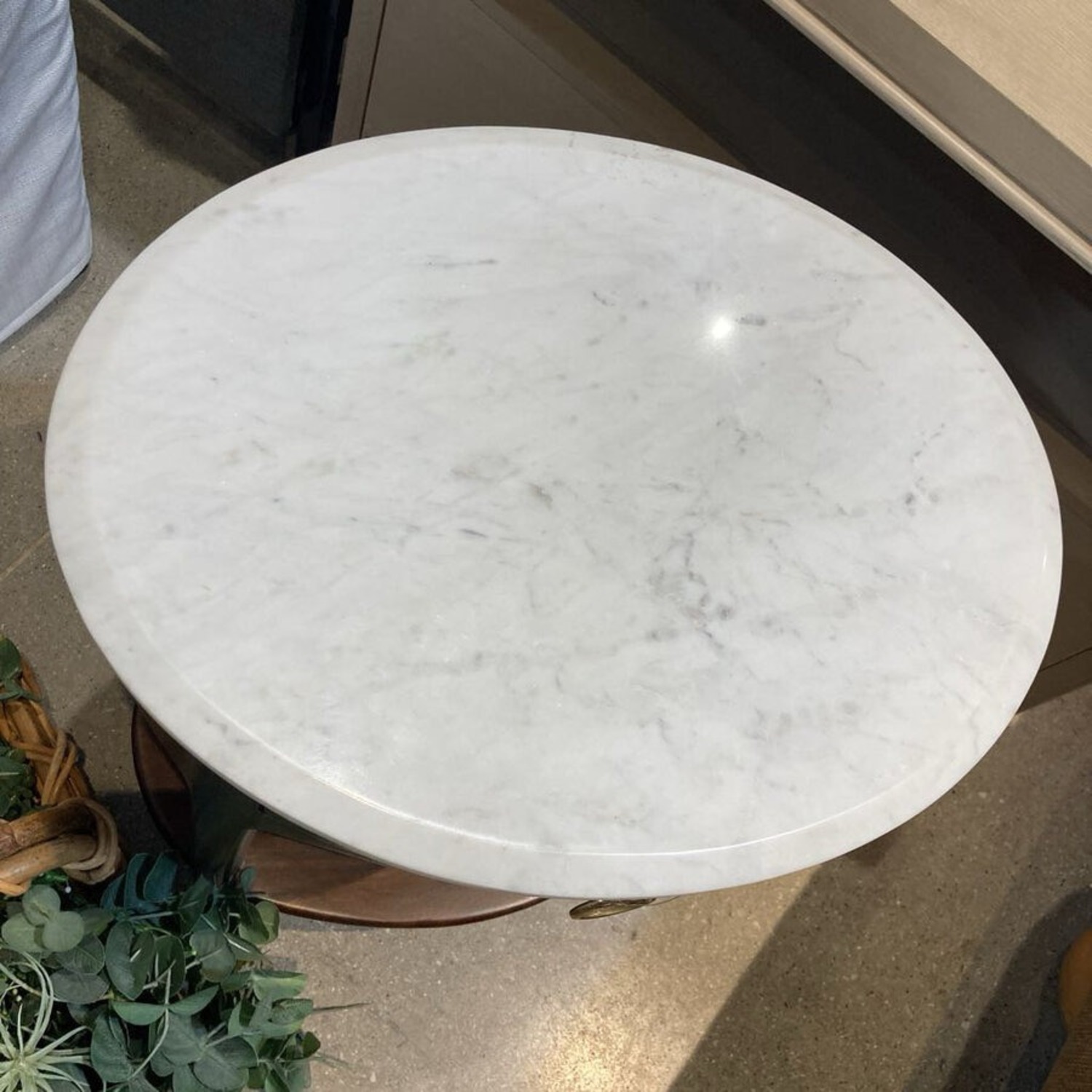 Ellen Marble Top Single Drawer Nightstand - image-3