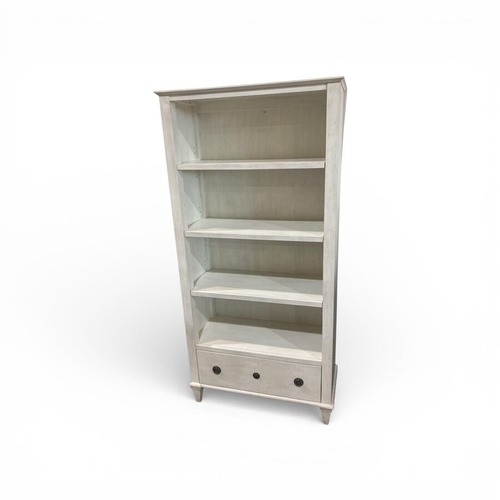 Used Restoration Hardware Haylan Bookcase Antique Grey for sale on AptDeco