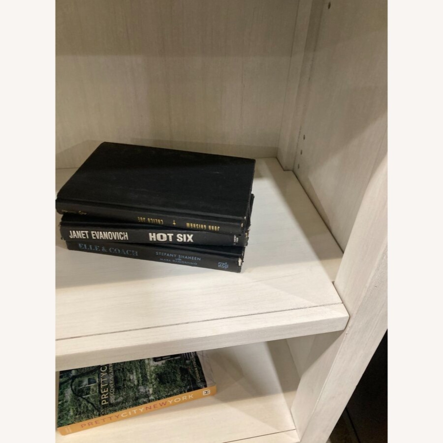 Restoration Hardware Haylan Bookcase Antique Grey - image-5