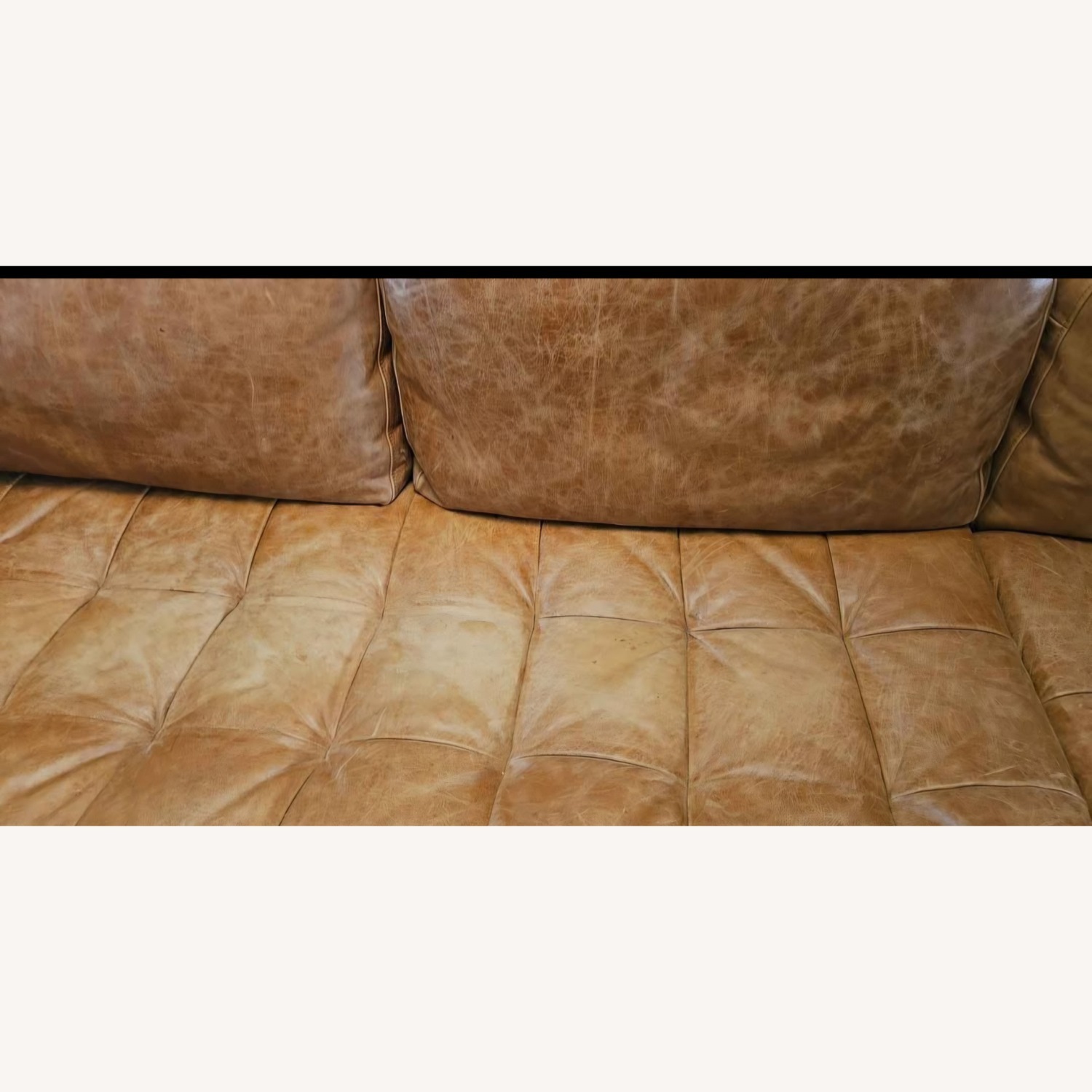 Joybird Brown Leather 3+ Piece Sectional - image-5