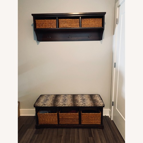 Used Bench & Shelf With Cubby Storage for sale on AptDeco