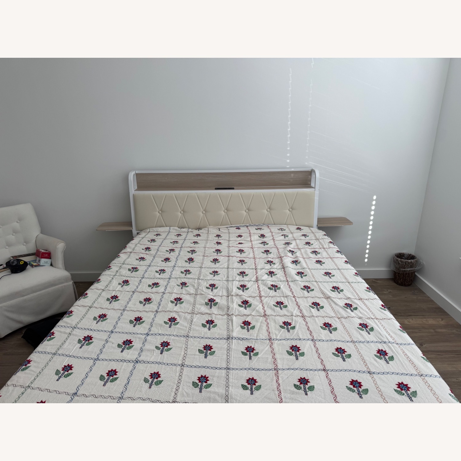 White Queen Bed - image-1