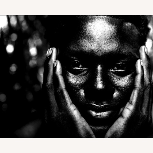 Used Uncle MoMo's Piercing Eyes Photo Print on Aluminum for sale on AptDeco