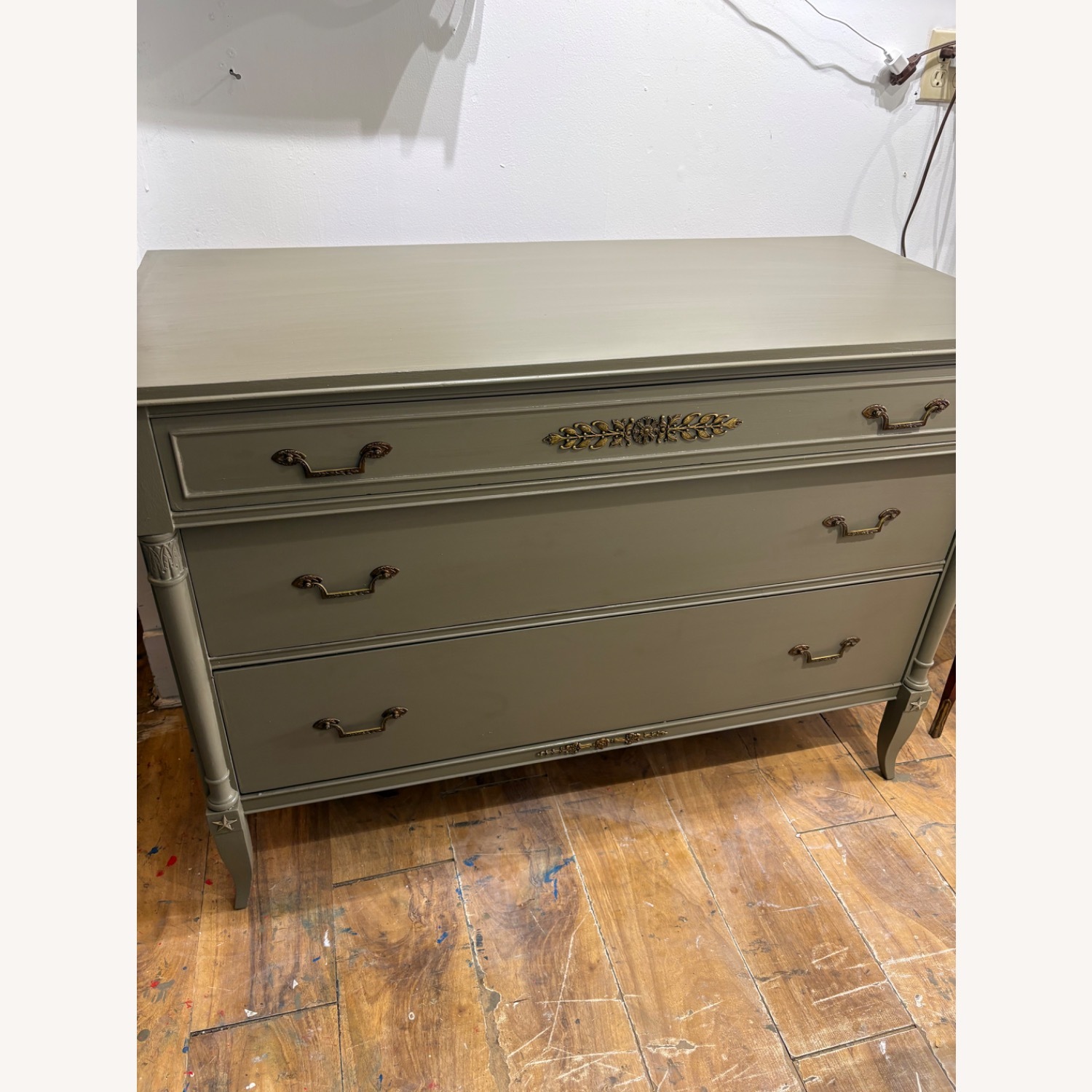 Green Wood Dresser - image-3