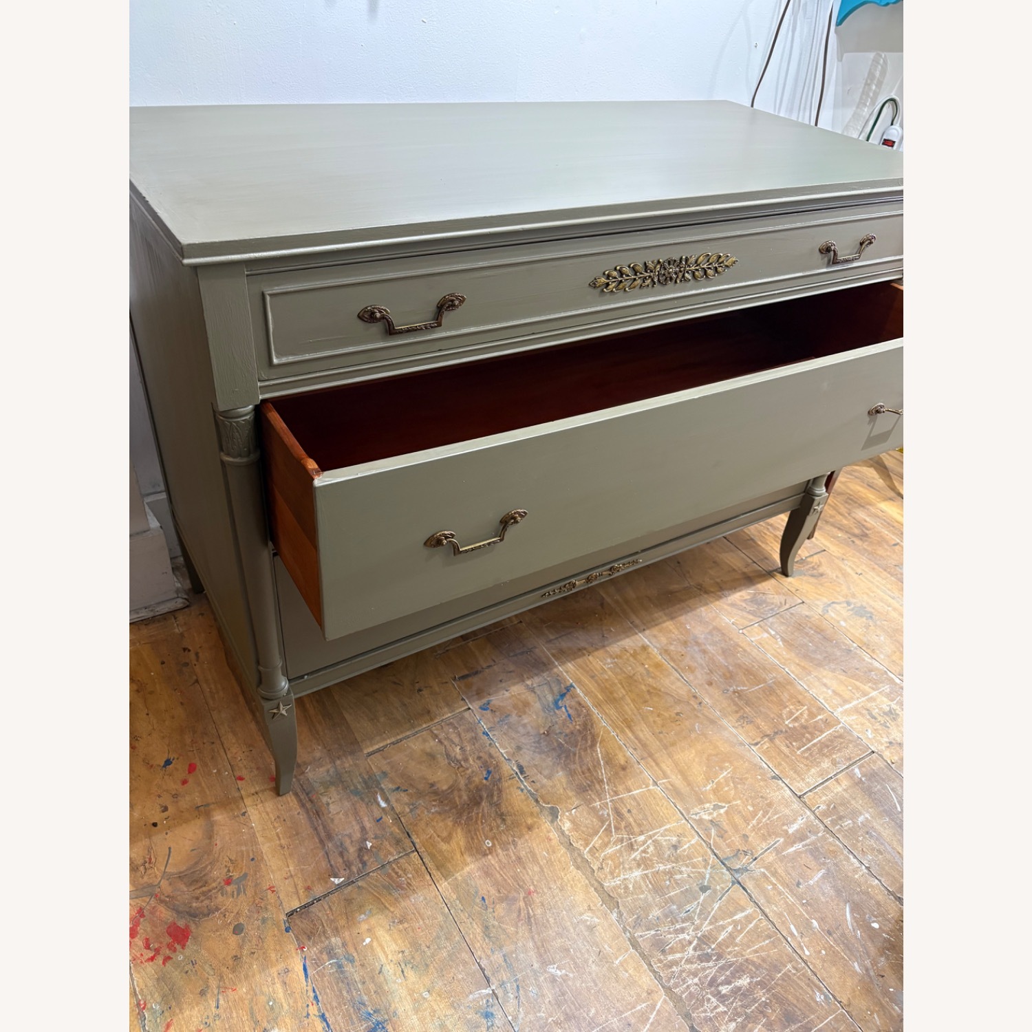 Green Wood Dresser - image-6