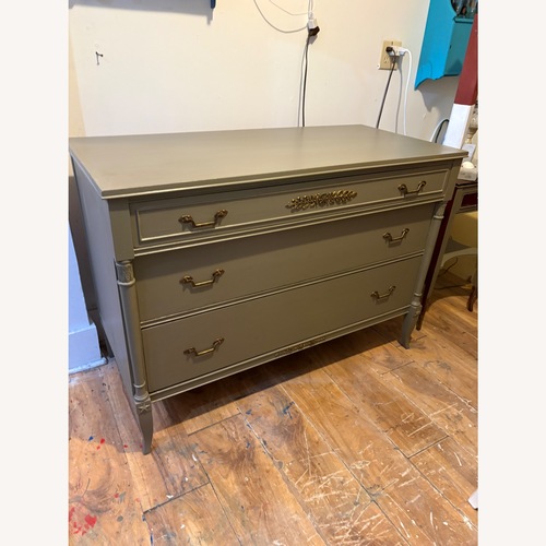 Used Green Wood Dresser for sale on AptDeco