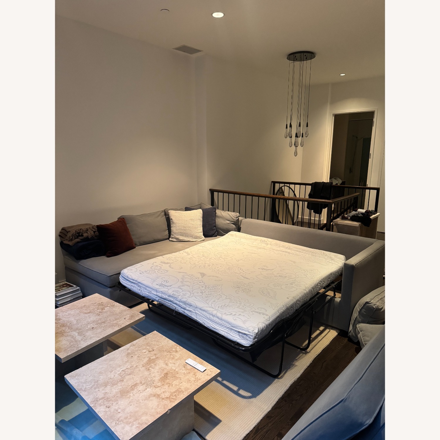 West Elm Harris 2 Piece Sleeper Sectional - image-5