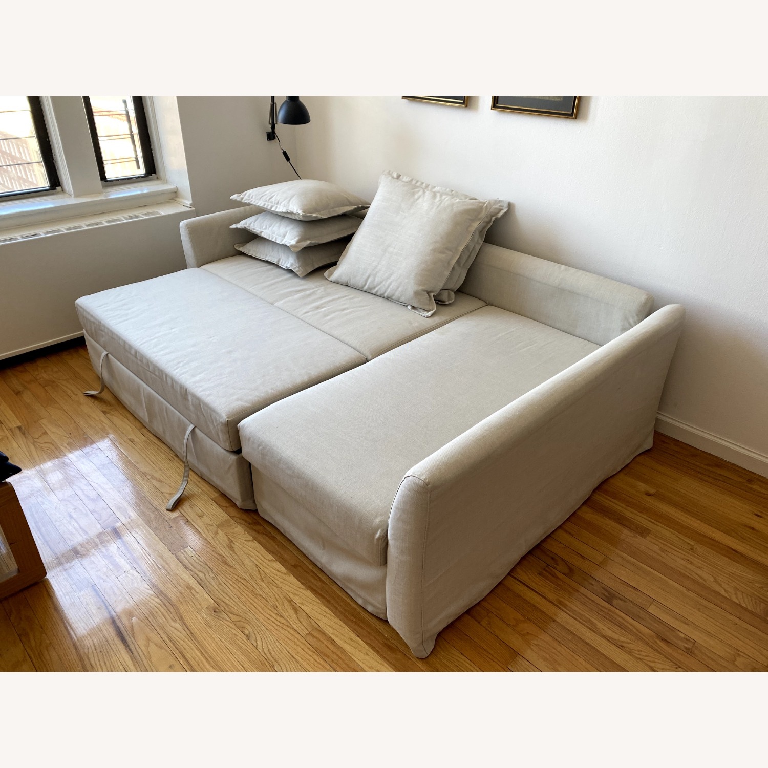 IKEA Holmsund Natural Fabric Sleeper Sofa - image-3