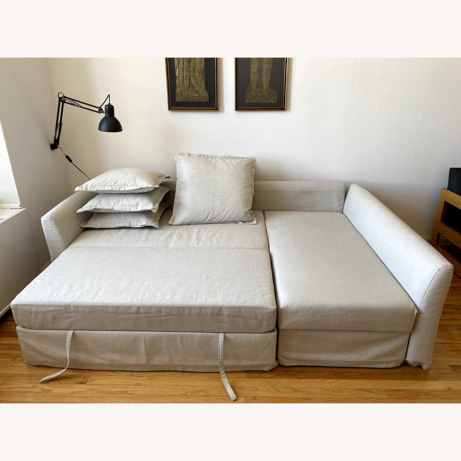 IKEA Holmsund Natural Fabric Sleeper Sofa - image-2