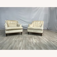 Two Mid Century Mr. & Mrs. Club Lounge Chairs
