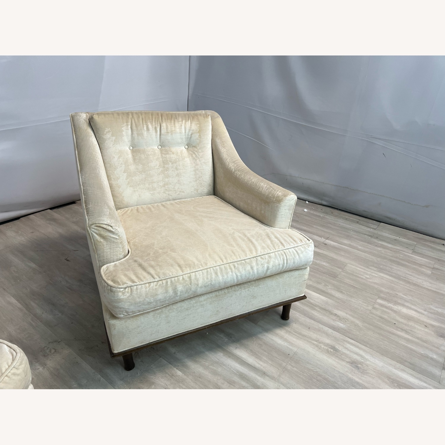 Two Mid Century Mr. & Mrs. Club Lounge Chairs - image-6