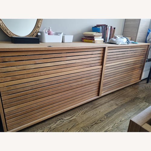 Used Habitat Max Light Brown Wood Dresser for sale on AptDeco