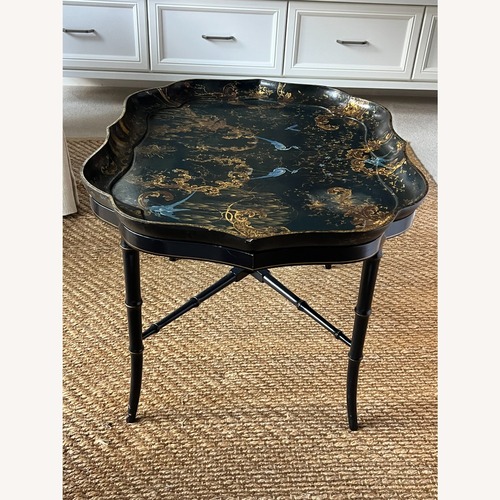 Used Antique Papier Mache Tray Table for sale on AptDeco